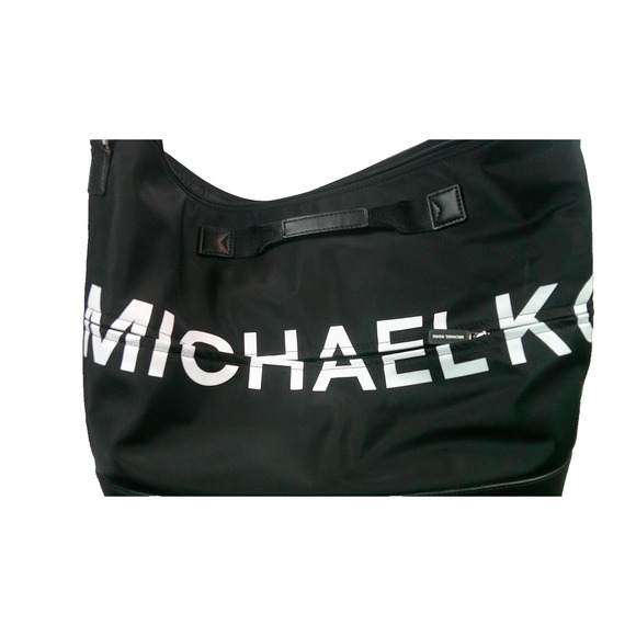 Michael Kors Sport Large Black Convertible Duffle Messenger Crossbody w/Logo - Picture 4 of 10